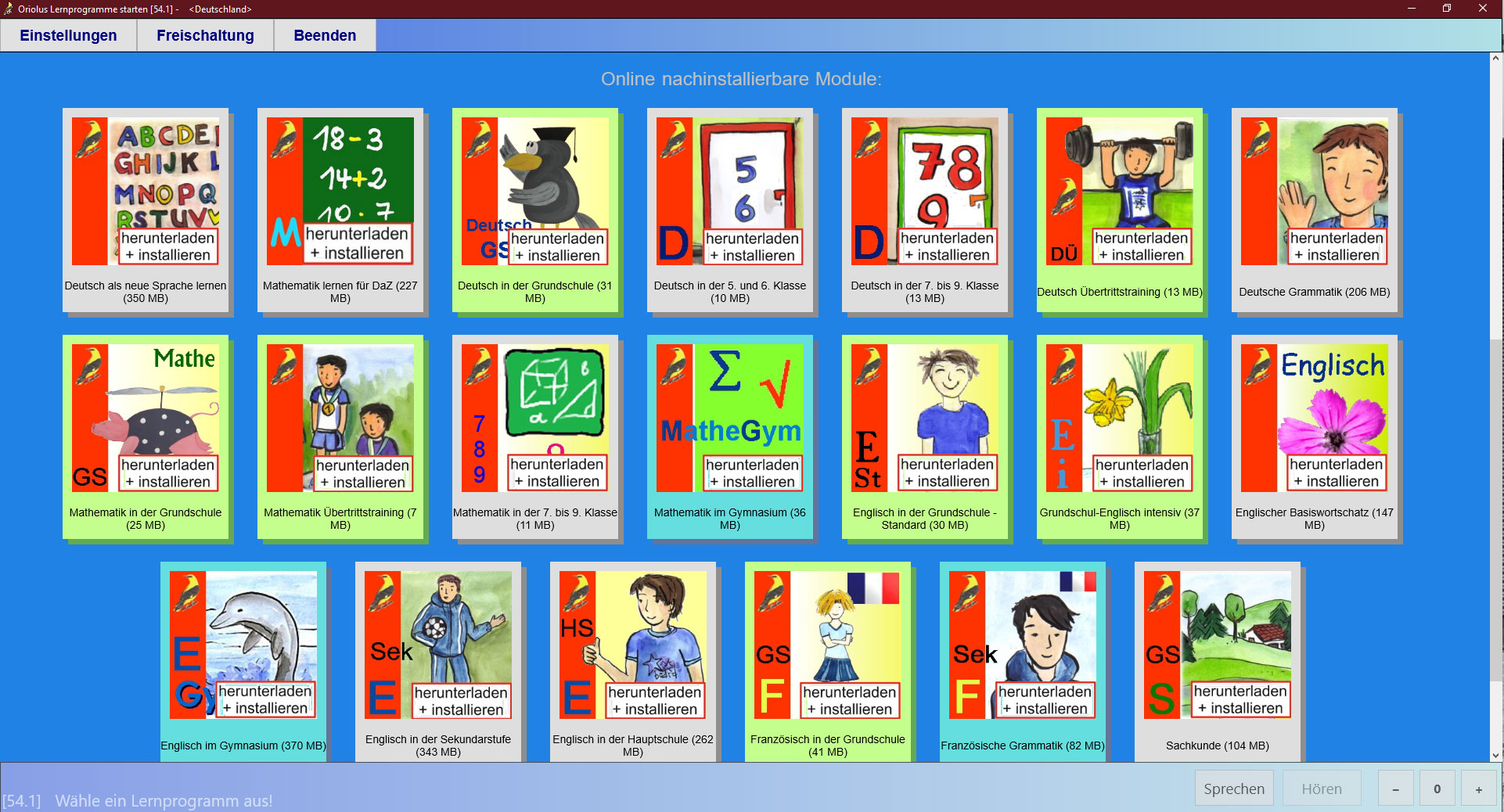 Oriuolus Module Screenshot