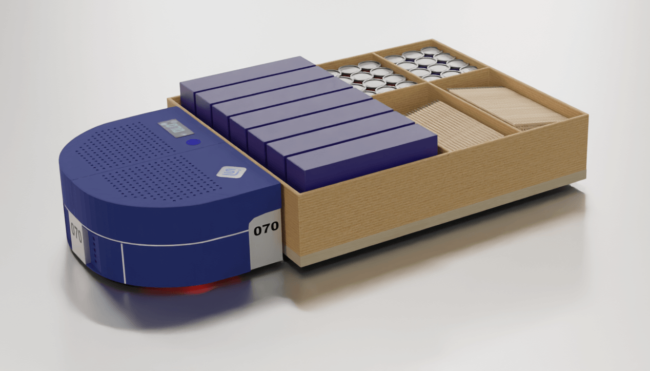 Autonomous storage robots for moving the load carriers
